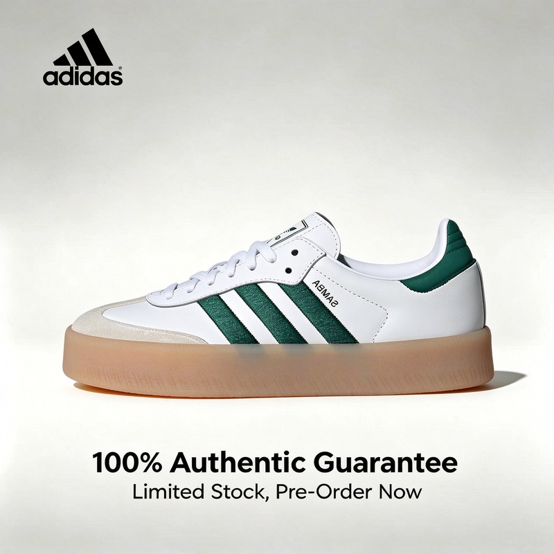 Adidas Shoes Samba - アディダスのユニセックス・ローカット・プラットフォームスニーカー、SAMBAE W、カジュアルなスポーツシューズ、ID0440。