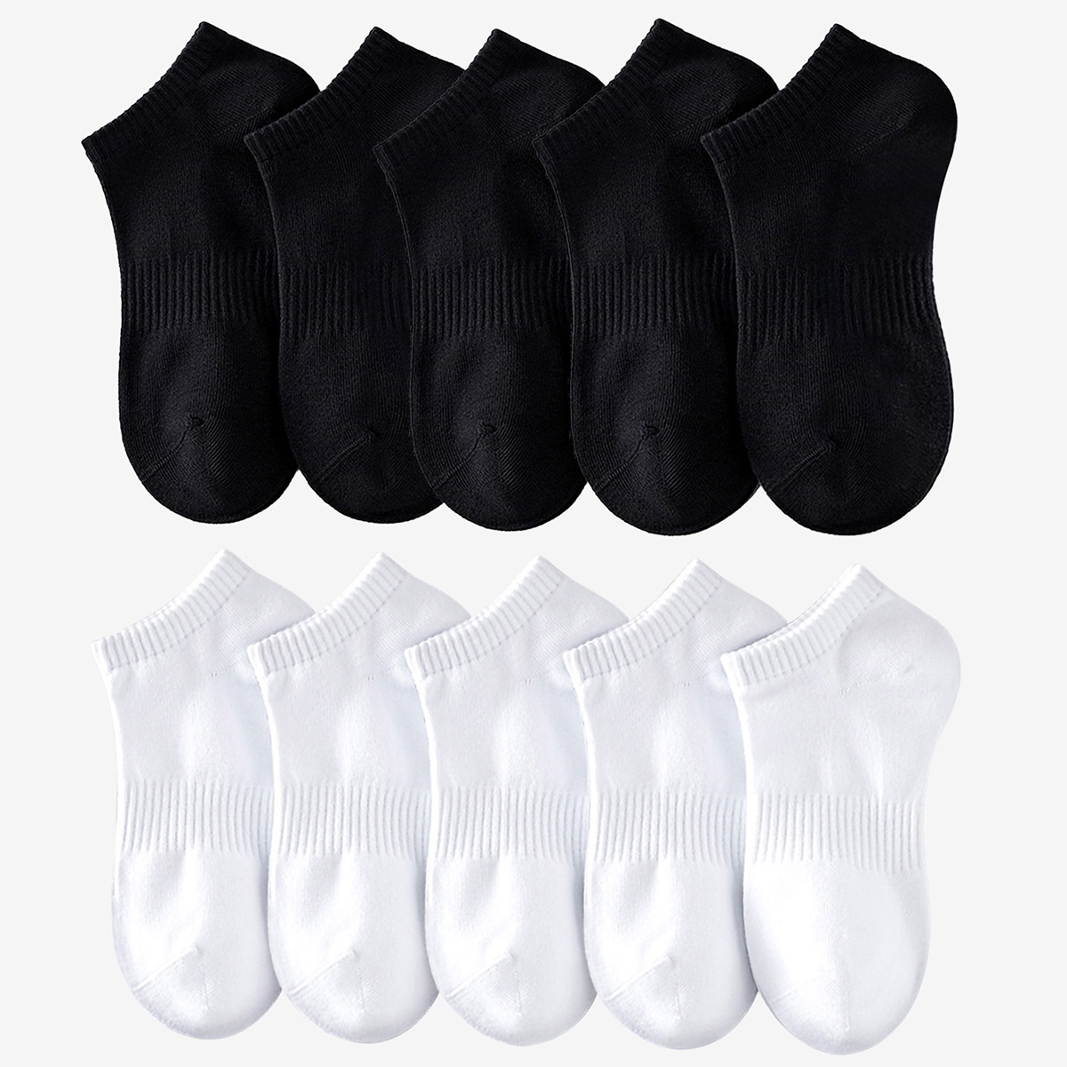 Sock Garter Men - 1/5 ペアユニセックスホワイト & ブラック薄型カジュアルローカットアンクルソックスアスレチックランニングノーショーショートソックス女性と男性用