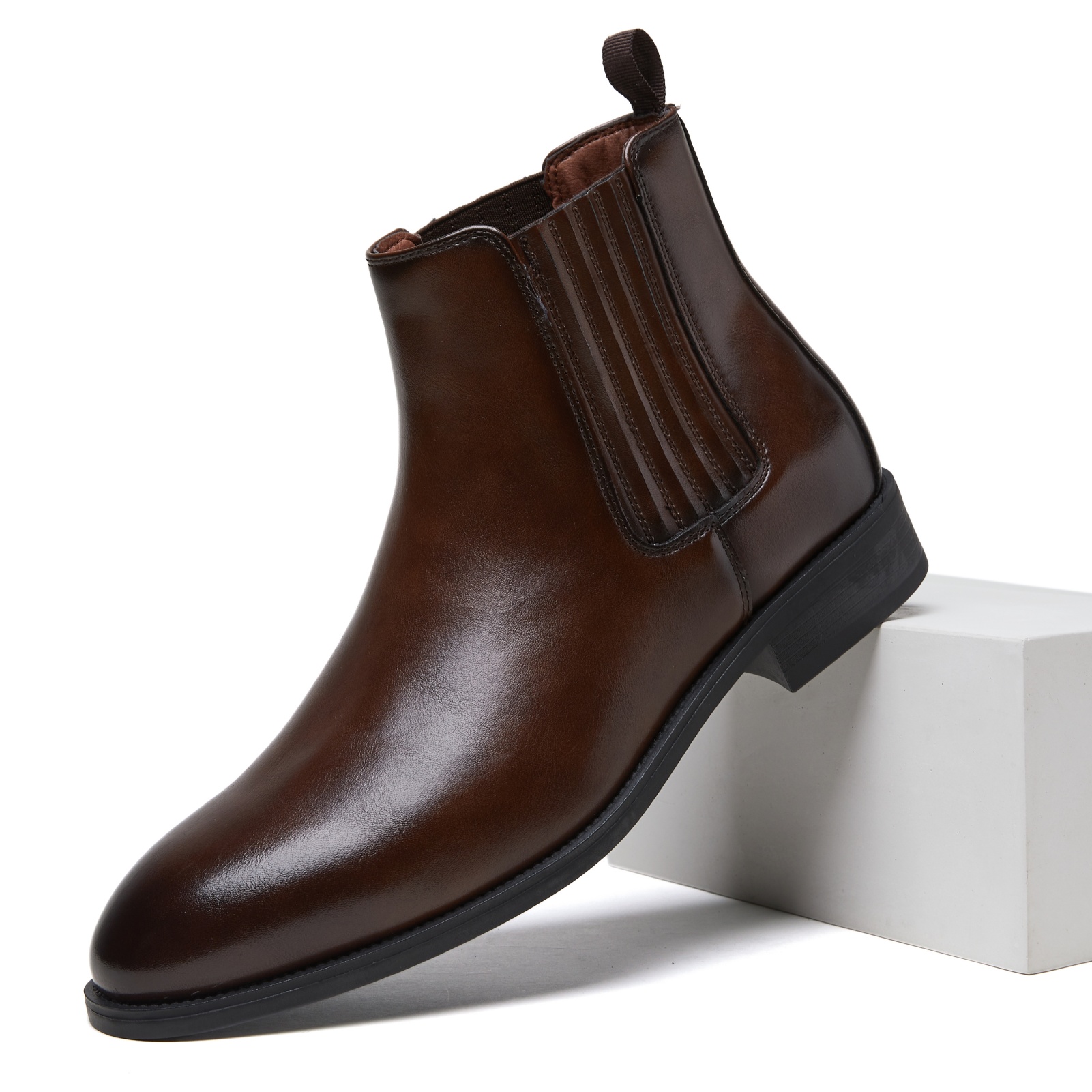Men Formal Wear With Boots - デサイ メンズ 2026年秋冬 クラシック チェルシー アンクルブーツ