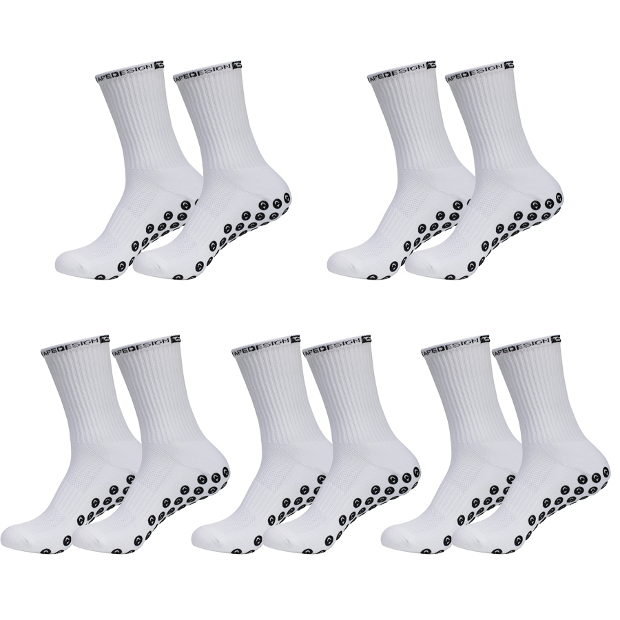 滑り止め加工のサッカーソックス5足セット。男性用、女性用。サ - Sock Garter Men のレビューと価格