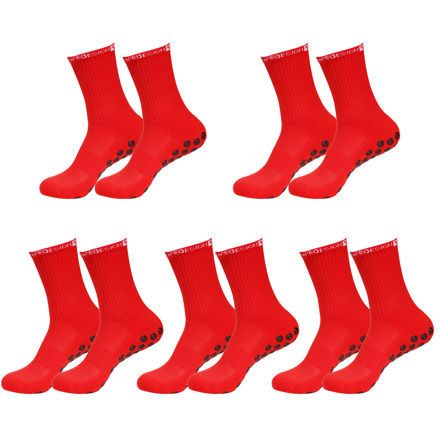滑り止め加工のサッカーソックス5足セット。男性用、女性用。サ - Sock Garter Men のレビューと価格