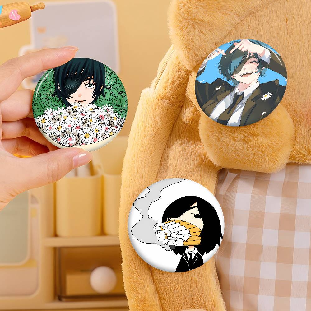 チェーンソーマンヒメノソフトボタンピン明るいプリントアイコン - Tuxedo Lapel Pin のレビューと価格