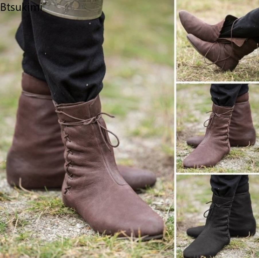 2026 メンズ中世ビクトリア朝ルネッサンスブーツ靴レトロ騎 - Men Formal Wear With Boots のレビューと価格